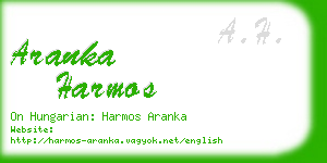 aranka harmos business card